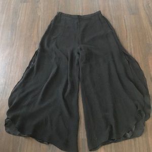 St John by Marie Gray Black Silk Pants